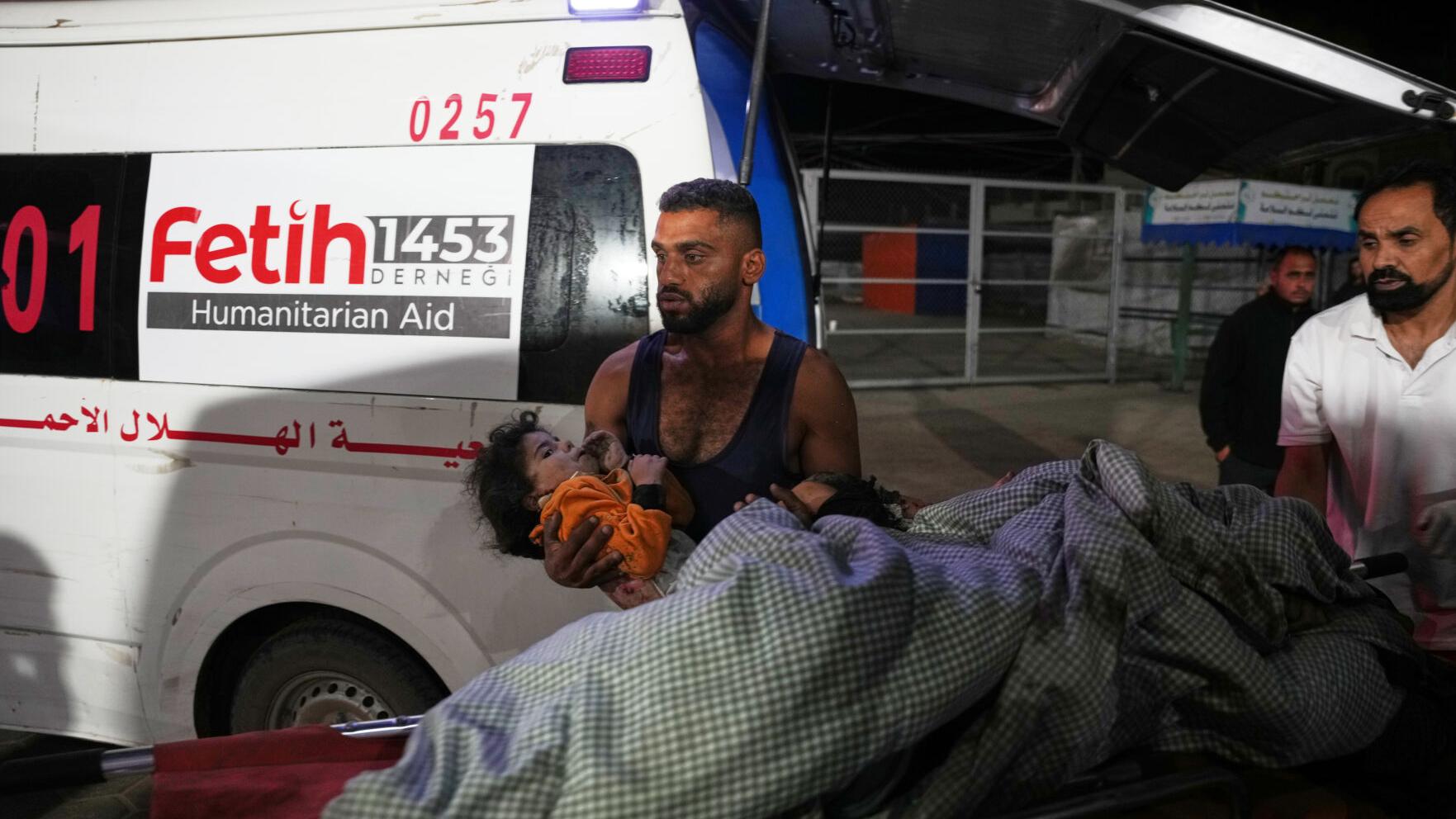 Israeli strikes overnight in Gaza kill at least 60 people, including children, local officials say